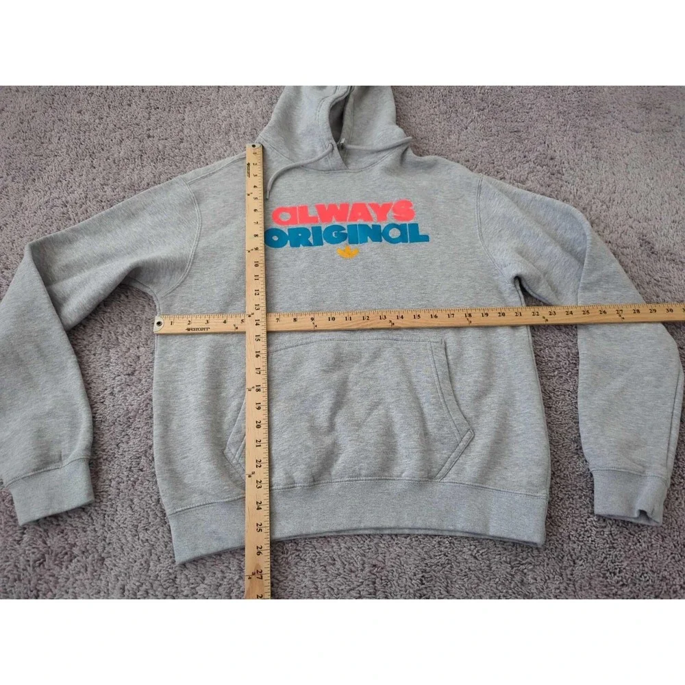Adidas Hoodie Mens M Gray Long Sleeve Sweatshirt 